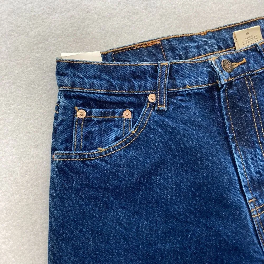 Vintage Jordache Jeans Youth Boys 18 Relaxed Fit Straight Leg Blue Denim Western